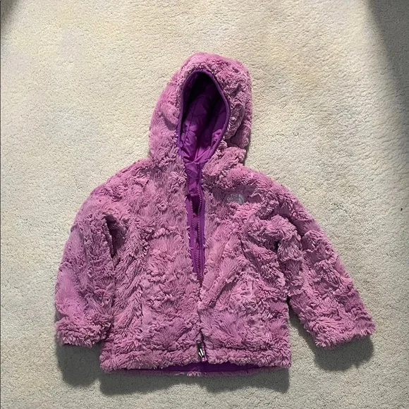 The North Face Kids' Reversible Purple Quilted Jacket - Picture 2 of 2